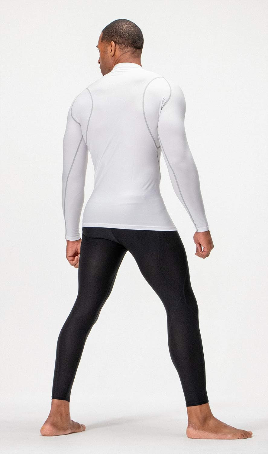 3 Pack Men'S UPF 50+ Long Sleeve Compression Shirts Quick Dry, Cool Gear for Garage Garden Gym Yard and Workouts